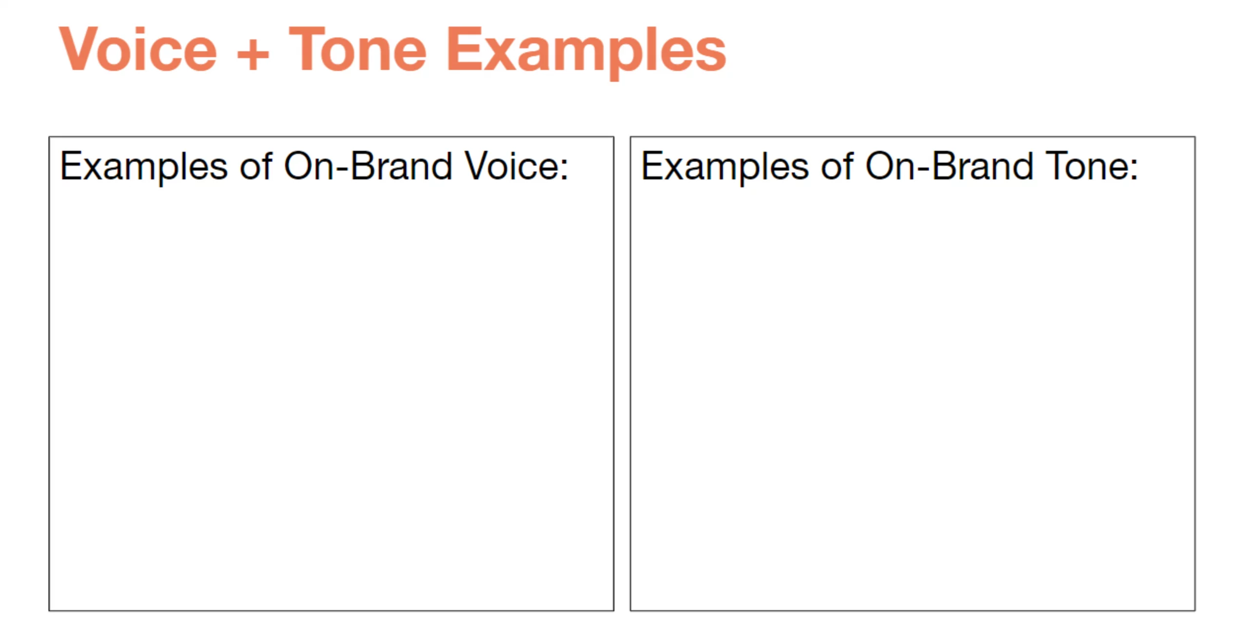 CoSchedule's Brand Voice Template