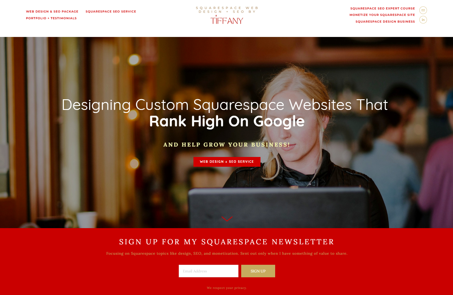 Tiffany Davidson's Website Homepage