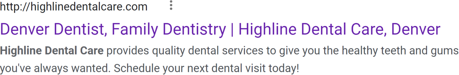 highline dental care