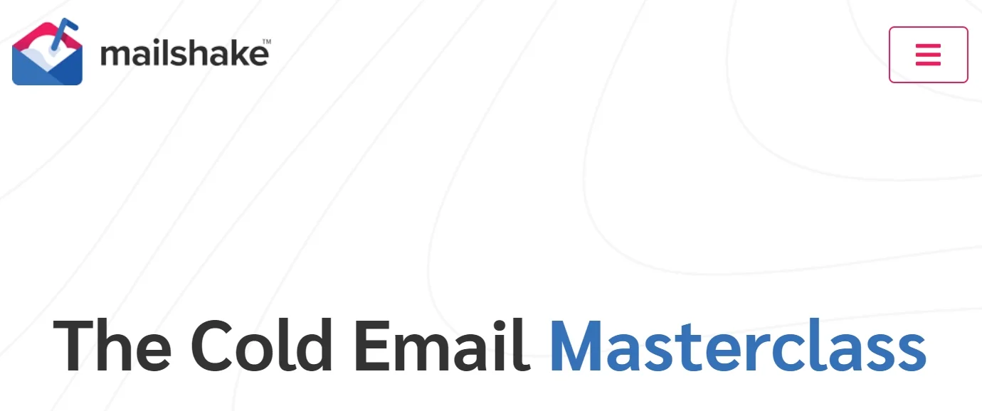 The Mailshake's Cold Email Masterclass