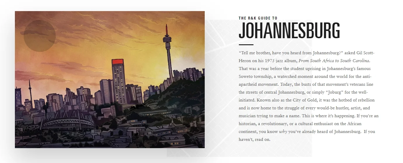 The Roads & Kingdoms Guide to Johannesburg