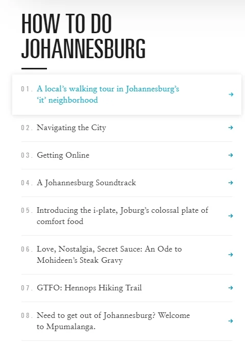 How to Do Johannesburg