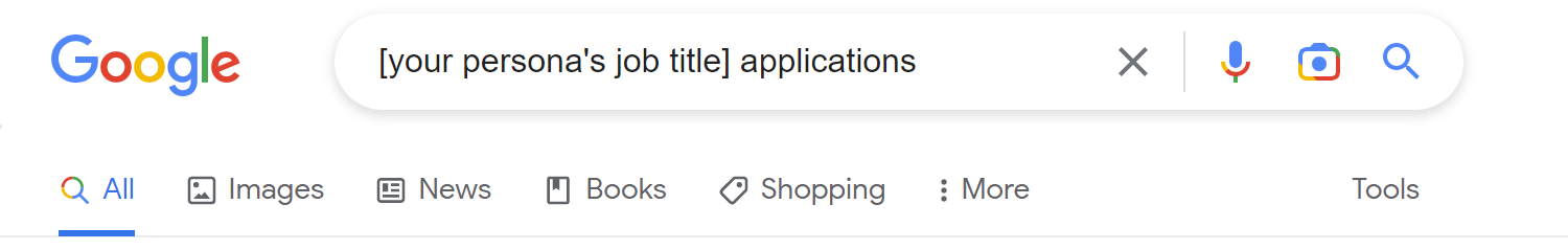 Applications Search Query