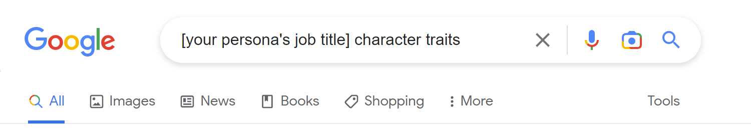 Character Traits Search Query