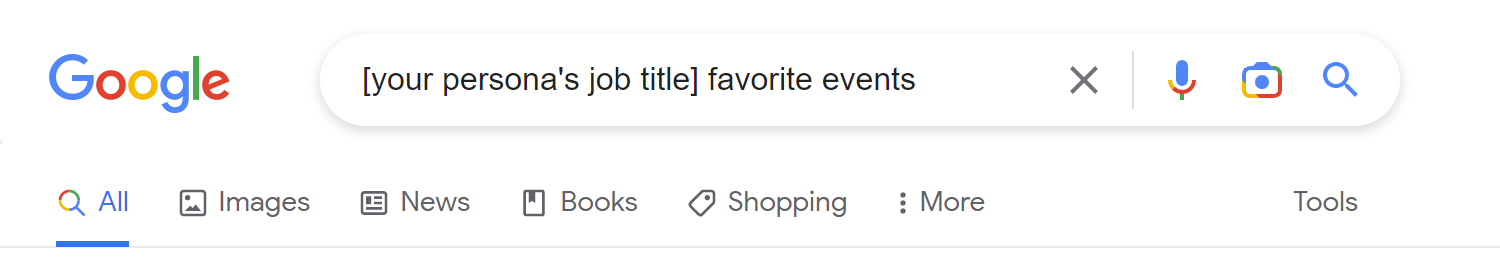 Favorite Events Search Query