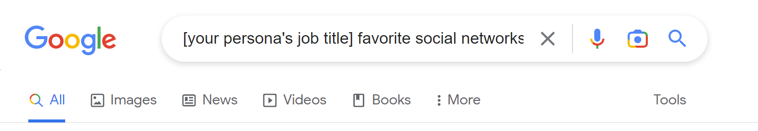 Favorite Social Networks Search Query