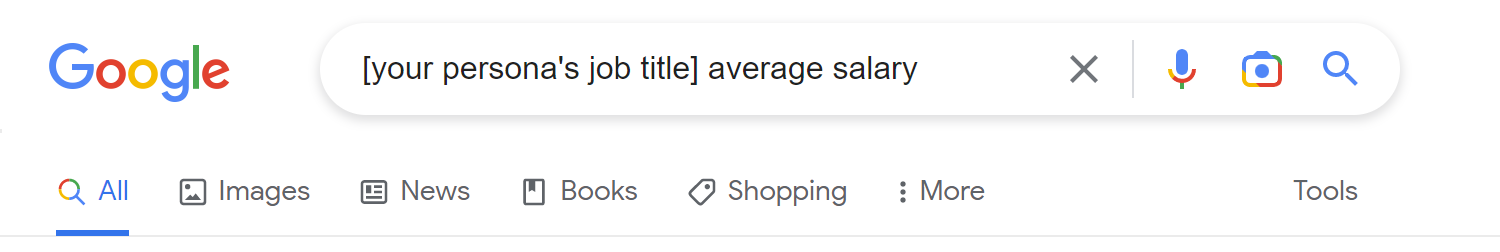 Average Salary Search Query